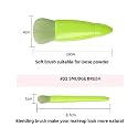 Cuffs N Lashes Mini Makeup Brush Set of 5 – Chartreuse Green Edition | Travel-Friendly Face &amp;Eye Brushes | Soft Bristles | Handmade in India | Cruelty-Free &amp;Vegan