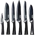 Cuisinart Advantage 12 Piece Metallic Knife Set With Blade Guards, Black