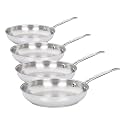 Cuisinart Chef's Classic Stainless Open Skillet, 9-Inch (Pack of 4)