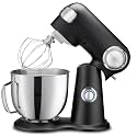 Cuisinart SM50BU 230V Stand Mixer, 5.5 Quart (5.2L), 500W Tilt-Head Kitchen Mixer, Stainless Steel Bowl, 12 Speed Settings, Dough Hook, Chef's Whisk, Mixing Paddle & Splash Guard, Onyx Black