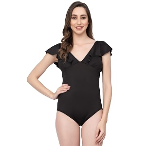 cukoo padded blackfrill swimwear