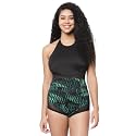 CUKOO Padded Leopard Printed Swimsuit Black