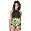 CUKOO Padded Leopard Printed Swimsuit Black…
