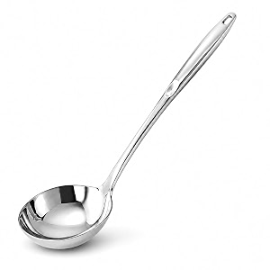 culinex 188 stainless steel 1334 ladle with hollow handlekarchi flip soup curries ladle for serving cooking rustproof kitchen tools by thinkitchen