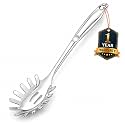 Culinex Premium 18/8 Stainless Steel 13" Pasta Server | Hollow Handle Spaghetti Spoon, Noodle Fork | Rustproof, Dishwasher Safe Kitchen Tools by thinKitchen