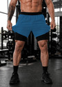 CULISH Color Block Men Blue Sports Shorts