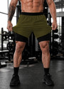 CULISH Color Block Men Green Sports Shorts