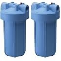 Culligan HD-950A Whole-House Heavy Duty 1" Inlet/(Outlet Water Filtration Housing, Blue (Pack of 2)