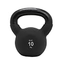 Cult 10kg Neoprene Anti-Slip Grip Kettlebell for Home Workout - Black