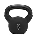 Cult 6kg Neoprene Anti-Slip Grip Kettlebell for Home Workout - Black