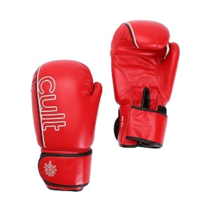 cultsport boxing gloves for men amp women  foam padding  punching bag gloves for boxing training kickboxing muay thai mma  14 oz boxing gloves  red