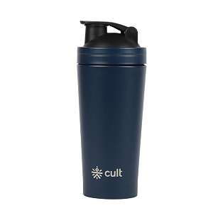 cult stainless steel shaker bottle 700ml  durable leak-proof bpa-free protein shaker with wire mixer  gym fitness travel amp daily use  lightweight amp easy to clean - blue