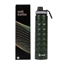 CULT Stainless Steel Water Bottle 1 Litre with Diamond Sports Cap – Durable, Leakproof, Rust-Resistant, Easy to Clean, Lightweight &amp; Portable – Stylish Sage Green Design
