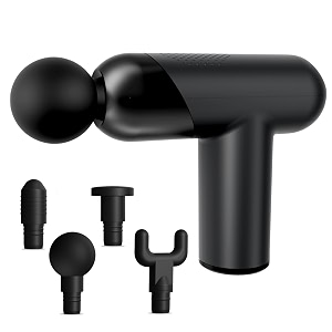 cult volt plus full body professional gun massager quietmotion tech deep tissue percussions 6 speed levels silicone head carry pouch