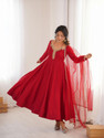 CULTISE QUEEN Solid Kurta TrouserPant Dupatta