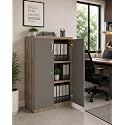 Culture Office File Cabinet Storage with 3 Shelf Made with Greenlam MFC Boards Size 48inch Height x 30inch Width x 18inch Depth Colour:- Lorraine Walnut with Bronze