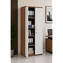 Culture Office File Cabinet Storage with 5 Shelf Made with Greenlam MFC Boards Size 72inch Height x 30inch Width x 18inch Depth Colour:- Walnut with White Teak