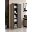 Culture Office File Cabinet Storage with 5 Shelf Made with Greenlam MFC Boards Size 72inch Height x 30inch Width x 18inch Depth Colour:- Lorraine Walnut with Bronze