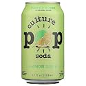 Culture Pop Soda Lemon Lime &amp; Cardamom Probiotic Soda, 12 FZ