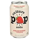 Culture Pop Soda, Soda Probiotic Strawberry Rhubarb, 12 Fl Oz