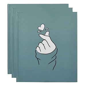 culturebox colorful diary finger heart double side ruled 80gsm 160 pages hardbound covert cd-coldairy-01-t 3