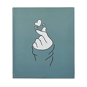 culturebox colorful diary finger heart double side ruled 80gsm 160 pages hardbound covert cd-coldairy-01-t