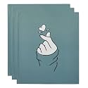 CultureBox Colorful Diary, Finger Heart Double Side Ruled, 80GSM, 160 Pages, Hardbound Cover(T), (CD-COLDAIRY-01-T) (3)?