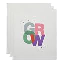 CultureBox Colorful Diary, Grow Double Side Ruled, 80GSM, 160 Pages, Hardbound Cover(W), (CD-COLDAIRY-01-W)-Pack-3?