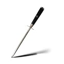 Cumin Co 8 Inch Knife Sharpening Rod | Premium High Carbon Stainless Steel Sharpening Rod | Professional Knife Sharpener for Kitchen & Chef Knives