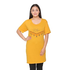 CUPID Regular Fit Cotton Round Neck Half