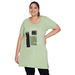 CUPID Regular Fit Cotton Round Neck Half