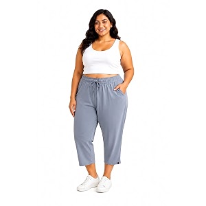 cupid woman39s plus size plain cotton half pant 34th sports n casual night short pant knee length indoor n outdoor capris for ladies