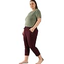 CUPID Woman's Plus Size Plain Cotton Half Pant, 3/4th Sports n Casual Night Short Pant, Knee Length Indoor n Outdoor Capris for Ladies