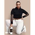 CUPID Woman39s Rich Cotton Side Stripes Joggers