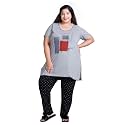 CUPID Women39s Printed Cotton Night Dress Loungewear