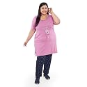 CUPID Women39s Printed Cotton Night Dress Loungewear