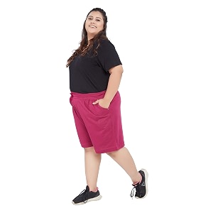 cupid women plain comfortable barmundashorts for sports yoga daily use gym night wear casual wear for ladies