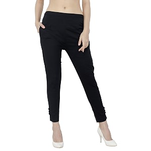 Girls Ankle Length Women Touser Black