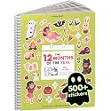 Cupkin 12 Months of the Year Coloring &amp; Sticker Book | 500+ Stickers