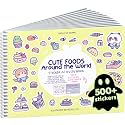 Cupkin Cute Foods Around The World Coloring &amp; Sticker Book | 500+ Stickers
