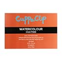 CuppaClip Watercolor Paper Block Pure Cotton Art Paper Pad 300GSM(140LB) Acid-Free 20 Sheets Watercolor Art Supplies (Cold Press, 15×10.2in)