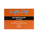 CuppaClip Watercolor Paper Block Pure Cotton Art Paper Pad 300GSM(140LB) Acid-Free 20 Sheets Watercolor Art Supplies (Cold Press, 10.2x7in)