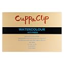 CuppaClip Watercolor Paper Block Pure Cotton Art Paper Pad 300GSM(140LB) Acid-Free 20 Sheets Watercolor Art Supplies (Hot Press, 20.9×15in)