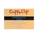 CuppaClip Watercolor Paper Block Pure Cotton Art Paper Pad 300GSM(140LB) Acid-Free 20 Sheets Watercolor Art Supplies (Hot Press, 10.2x7in)