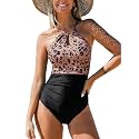 CUPSHE Women39s Halter Lace Up Back One