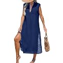 CUPSHE Womens Swimsuit Coverup Long Midi Beach Cover Ups