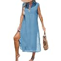 CUPSHE Womens Swimsuit Coverup Long Midi Beach Cover Ups