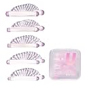 Curacoro Lash Lift Shields, 10 Pcs/5 Sizes Reusable Silicone Rods