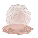 Curated Cart Dinning Table Mat Set of 2|Placemats Table Mat PVC Material|Waterproof, Heat Resistant |Rose Dining Table for Kitchen, Events &amp; Home Décor- (Rose Gold)