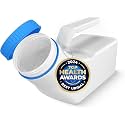 Curepack Male Urinal Bottle, 1000mL Portable Urinal for Men with Glow-in-the-Dark Lid, Leak-Resistant Bedpan, Reusable Urine Collection Bottle for Elderly, Disabled, Bedridden Patients & Emergency Travel